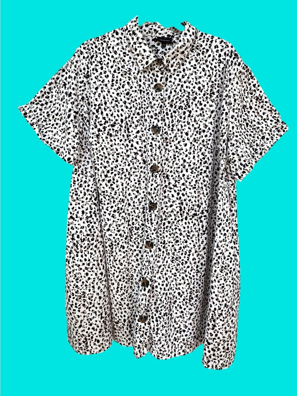 Who What Wear Button Down Collared Dress